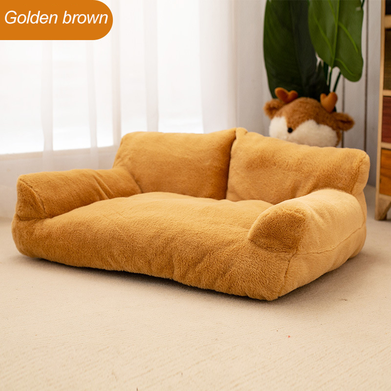 Cross-border new four-season universal warm large-sized pet bed, thick sofa cat bed and dog bed, wear-resistant dog mat and cat bed - Image 4