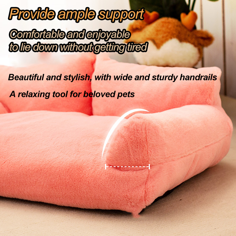Cross-border new four-season universal warm large-sized pet bed, thick sofa cat bed and dog bed, wear-resistant dog mat and cat bed - Image 6