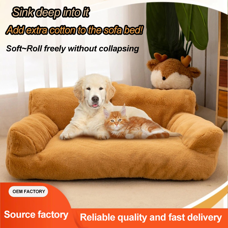 Cross-border new four-season universal warm large-sized pet bed, thick sofa cat bed and dog bed, wear-resistant dog mat and cat bed - Image 8