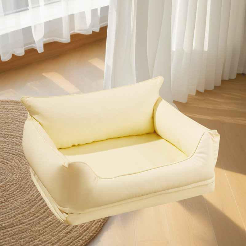 New pet leather sofa cushion dog bed, moisture-proof, durable, and washable dog kennel - Image 3
