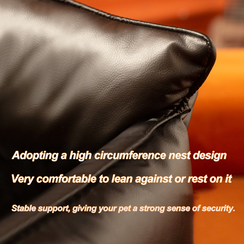 New pet leather sofa cushion dog bed, moisture-proof, durable, and washable dog kennel - Image 5