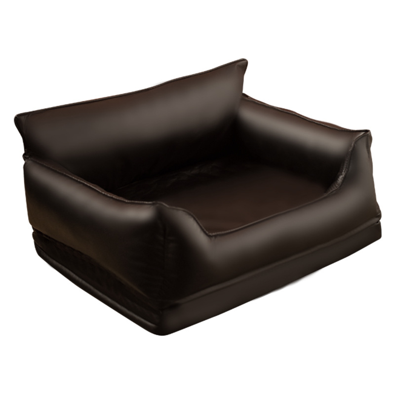New pet leather sofa cushion dog bed, moisture-proof, durable, and washable dog kennel - Image 8